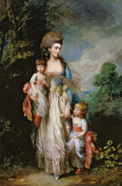 Mrs. Moody and two of her children de Thomas Gainsborough