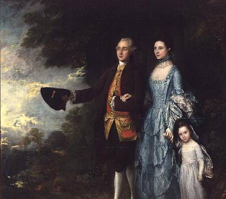 Mr. and Mrs. George Byam and their eldest daughter, Selina de Thomas Gainsborough