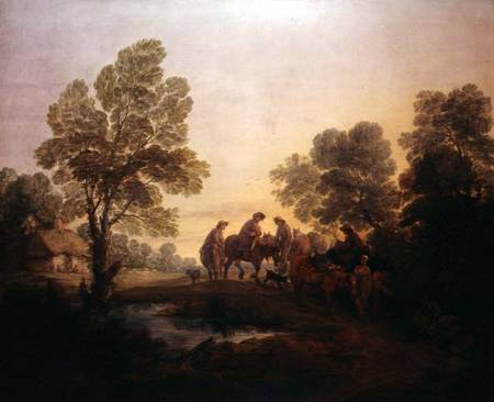 Going to Market Early de Thomas Gainsborough