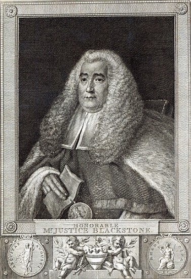 Honourable Mr Justice Blackstone; engraved by Hall de Thomas Gainsborough