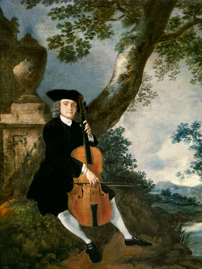 The Rev. John Chafy Playing a Cello de Thomas Gainsborough