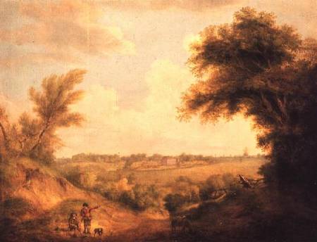 Landscape with house de Thomas Gainsborough