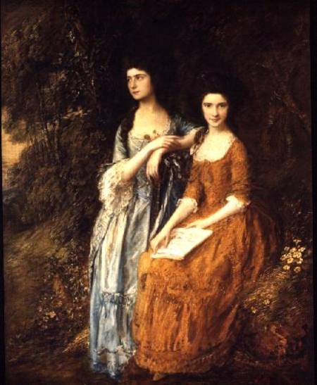 The Linley Sisters (Mrs. Sheridan and Mrs. Tickell) de Thomas Gainsborough