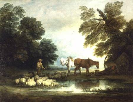 Shepherd by a Stream de Thomas Gainsborough