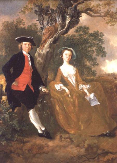 An Unknown Couple in a Landscape de Thomas Gainsborough
