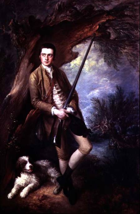 William Poyntz of Midgham and his Dog Amber de Thomas Gainsborough
