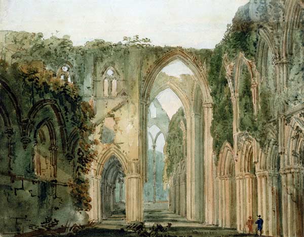 Interior of Tintern Abbey de Thomas Girtin