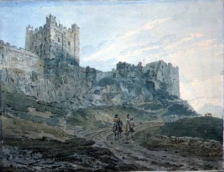 Bamburgh Castle, Northumberland  on de Thomas Girtin