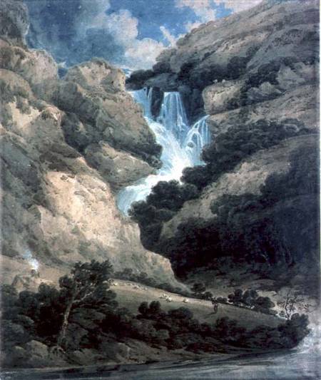 The Gorge of Watendlath with the Falls of Lodore de Thomas Girtin
