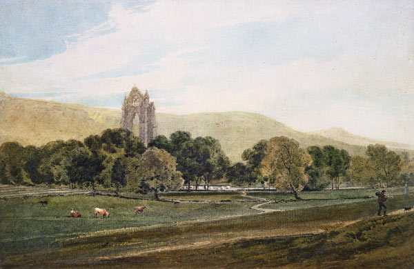 Guisborough Priory (pencil and w/c on paper) de Thomas Girtin