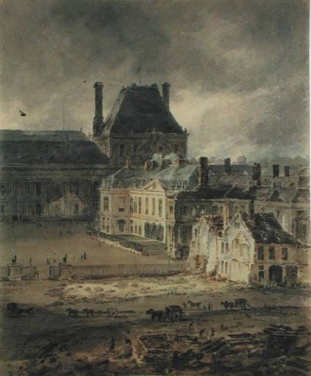 The Palace of the Louvre de Thomas Girtin