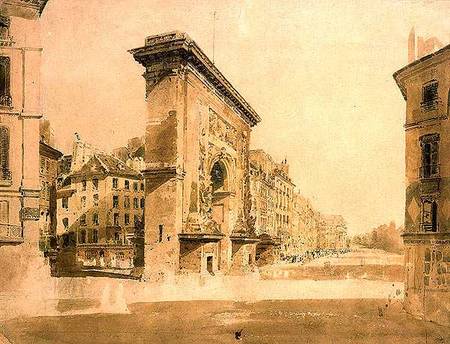 Porte St Denis, Paris de Thomas Girtin