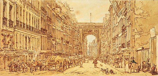 The Faubourg and the Porte Saint-Denis de Thomas Girtin