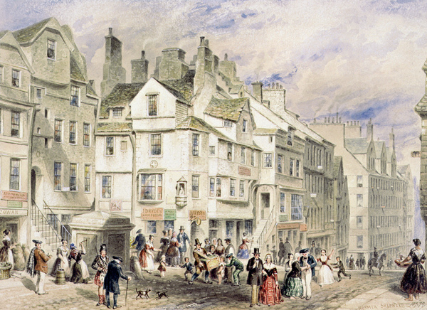 High Street, Edinburgh, showing John Knox's House de Thomas Hosmer Shepherd