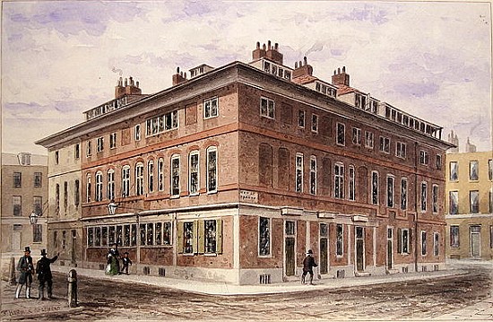 Old House in New Street Square, bequeathed by Agar Harding to the Goldsmith''s Company, pulled down  de Thomas Hosmer Shepherd