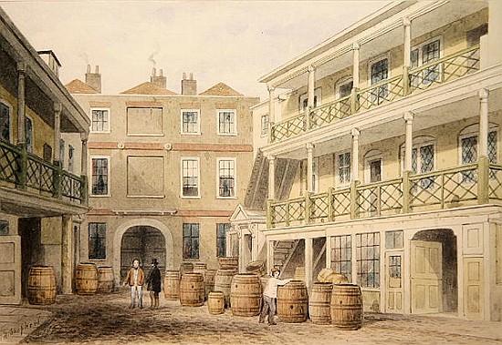 The Bell Inn, Aldersgate Street de Thomas Hosmer Shepherd