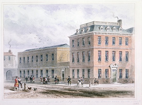 View of Soho Square and Carlisle House de Thomas Hosmer Shepherd