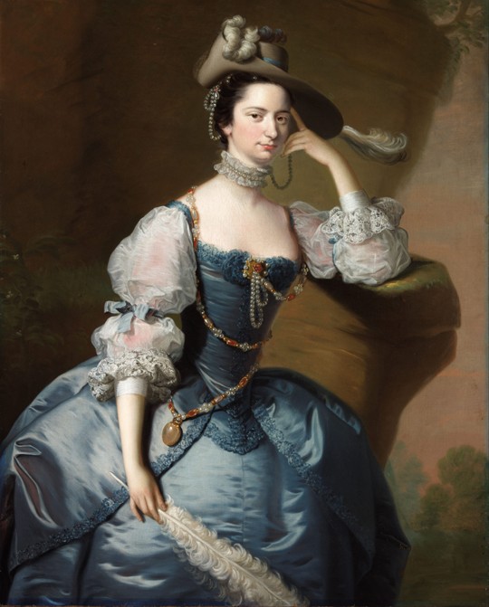 Portrait of Margaret, Lady Oxenden de Thomas Hudson