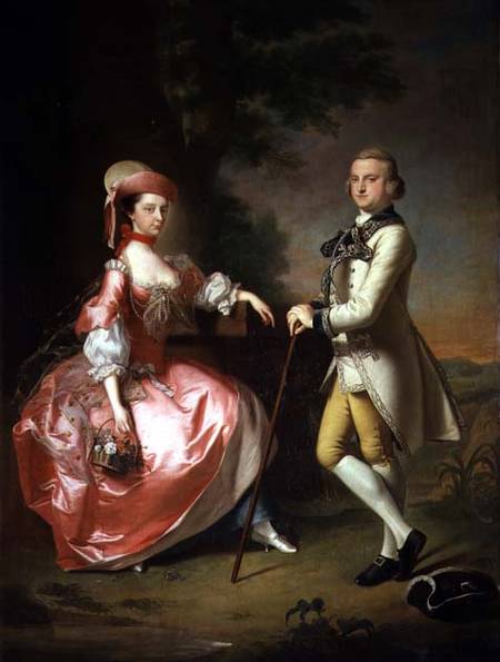 Sir John Pole, 5th Baronet, and his Wife, Elizabeth de Thomas Hudson