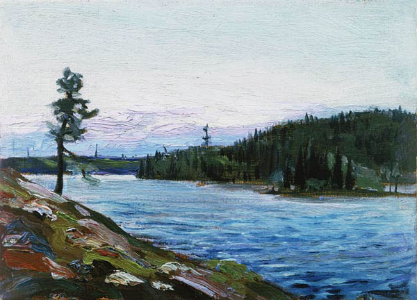 A Northern Canadian Lake (board) de Thomas John Thomson