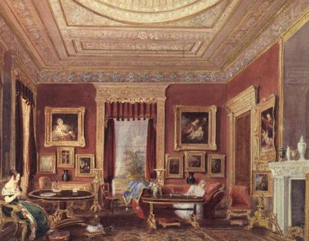 The Drawing Room, Leigh Court, Bristol de Thomas Leeson the Elder Rowbotham