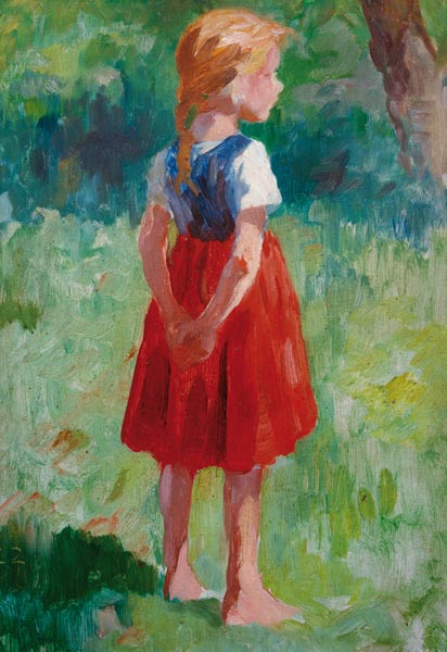 Mädchen mit rotem Rock de Thomas Ludwig Herbst