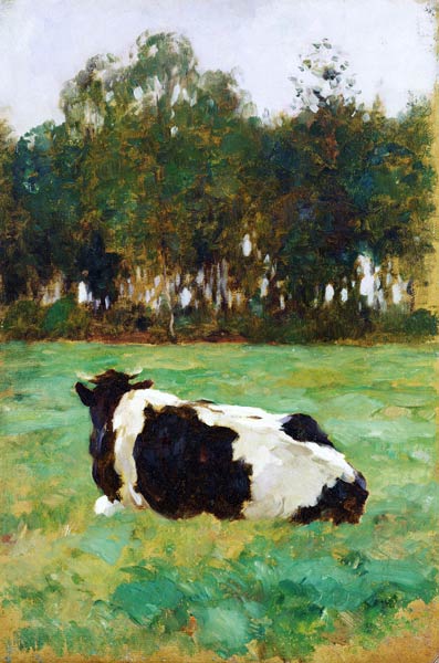 A Cow in the Meadow de Thomas Ludwig Herbst