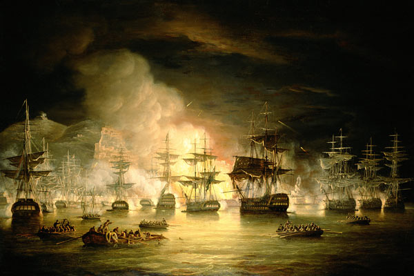 Bombardment of Algiers, August 1816 de Thomas Luny