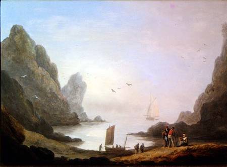 A Secluded Cove de Thomas Luny