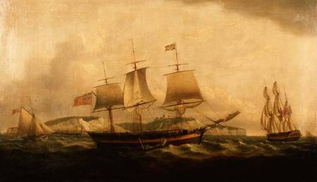 Shipping off Dover de Thomas Luny