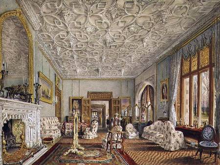 Drawing Room in the Gothic Style de Thomas Mann Baynes