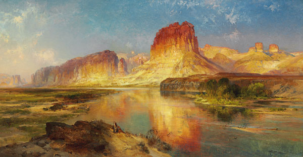 Der 'Green River' von Wyoming. de Thomas Moran