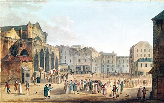 View of Saint-Germain-l''Auxerrois, c.1802 de Thomas Naudet