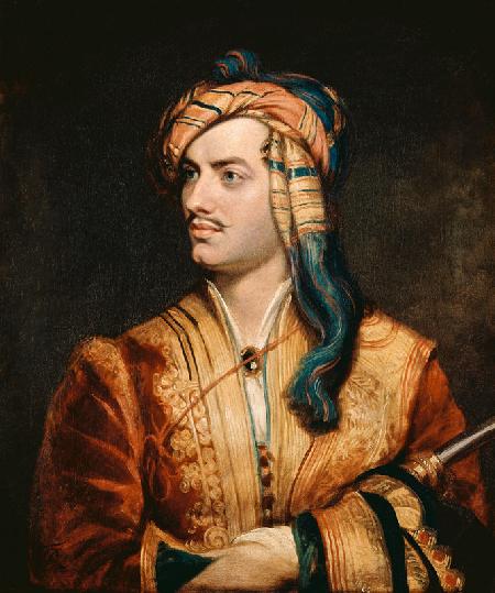 Portrait of George Gordon (1788-1824) 6th Baron Byron of Rochdale in Albanian Dress