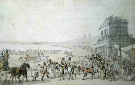 Brighton Races, 1816 (pen, w/c & pencil on de Thomas Rowlandson