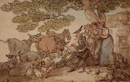 Dr. Syntax sketching after nature de Thomas Rowlandson