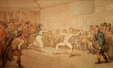 The Fencing Duel de Thomas Rowlandson