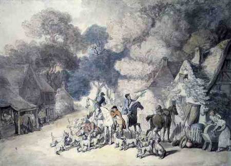 Going Out in the Morning, a Scene in Windsor Forest de Thomas Rowlandson