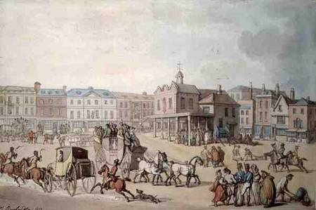 The Market Place, Kingston-upon-Thames de Thomas Rowlandson