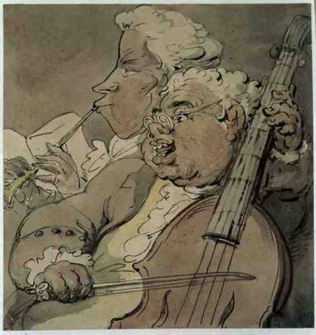 Two Musicians de Thomas Rowlandson