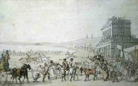 Brighton Races, 1816 (pen, w/c & pencil on