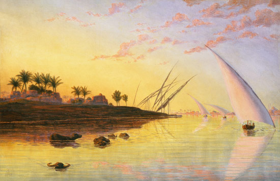 View on the Nile de Thomas Seddon