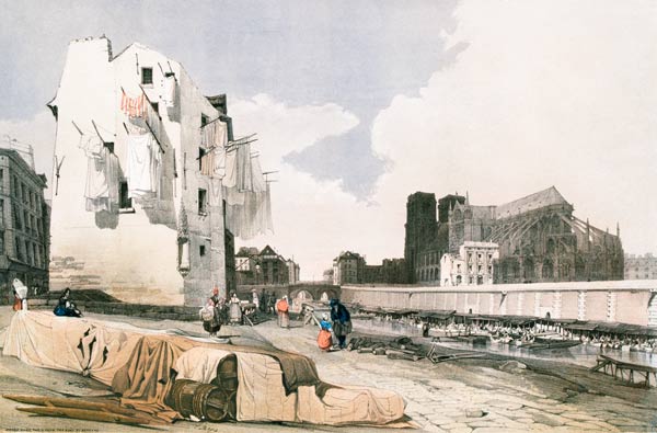 Paris, Notre-Dame , Boys 1839 de Thomas Shotter Boys