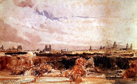 Paris viewed from the Champs Elysees de Thomas Shotter Boys
