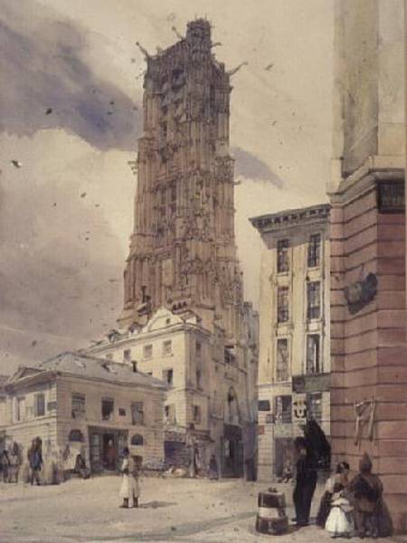 The Tower of St. Jacques, Paris de Thomas Shotter Boys