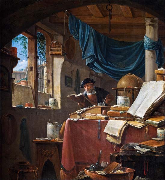 A scholar in his Study de Thomas Wyck