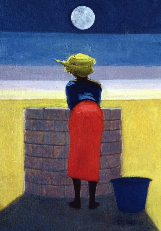 Moonlit Evening, 2001 (oil on canvas)  de Tilly  Willis