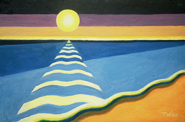 Sun, Sea and Sand, 2003 (oil on canvas)  de Tilly  Willis