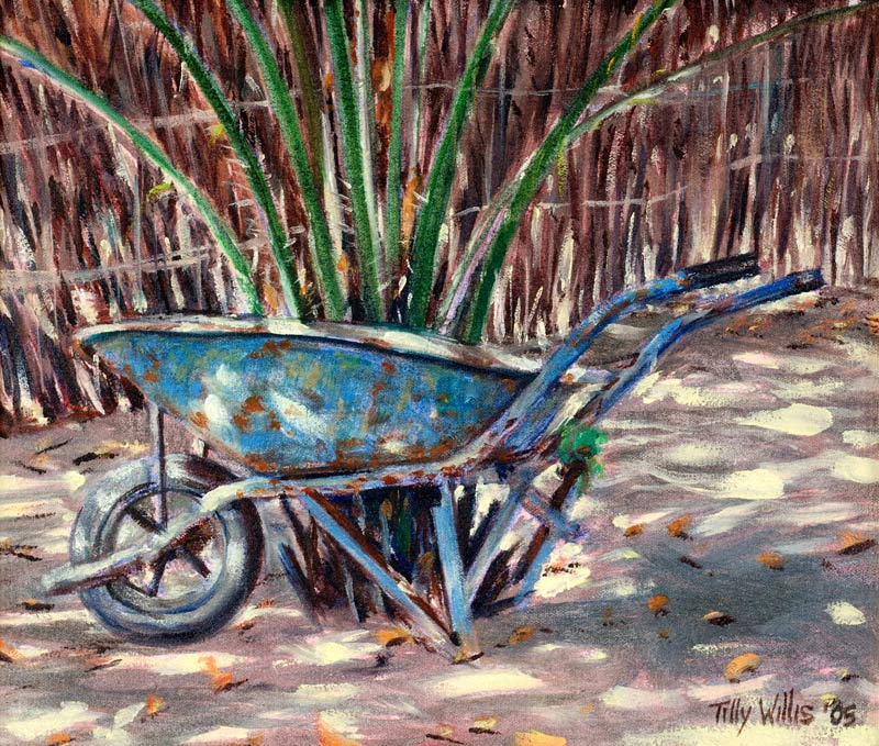 Wheelbarrow, 2005 (oil on canvas)  de Tilly  Willis