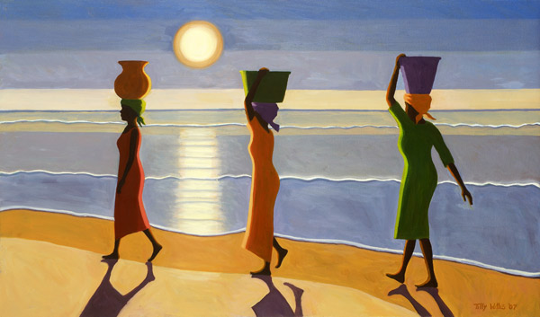 By the Beach, 2007 (oil on canvas)  de Tilly  Willis